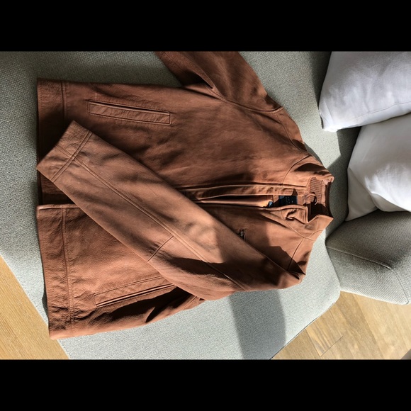 Tommy Hilfiger Suede Leather Coat - Picture 3 of 7